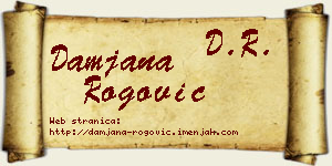 Damjana Rogović vizit kartica